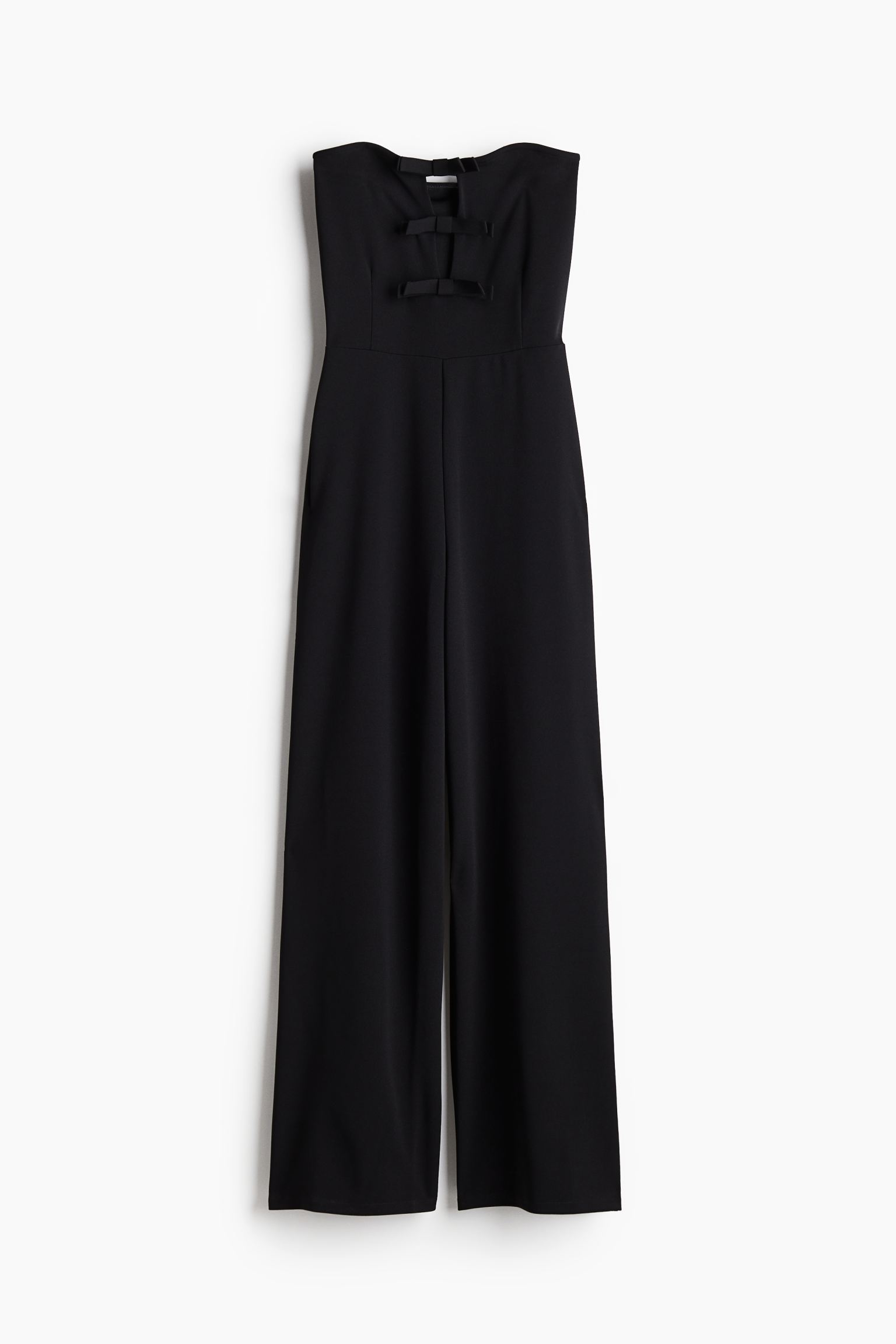 Black Bow-front bandeau jumpsuit.jpeg