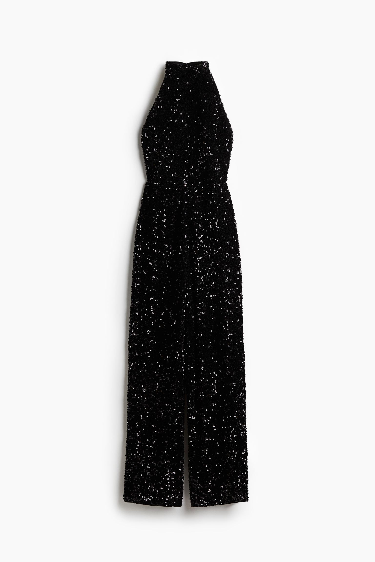Black Sequined halterneck jumpsuit.jpeg