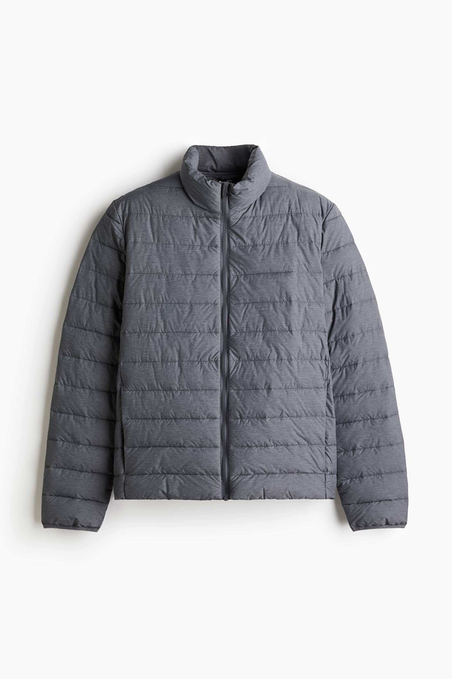 Grey Slim Fit puffer jacket.jpeg